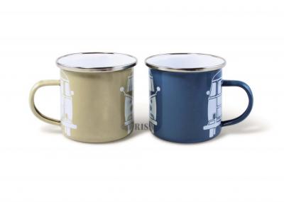 BRISA Emaille-Tasse 2er-Set sand/blau