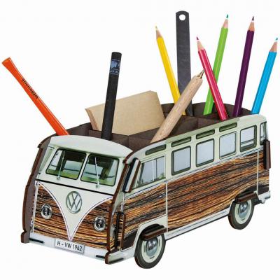 WERKHAUS Stiftebox VW Bulli T1 Popart, Holz