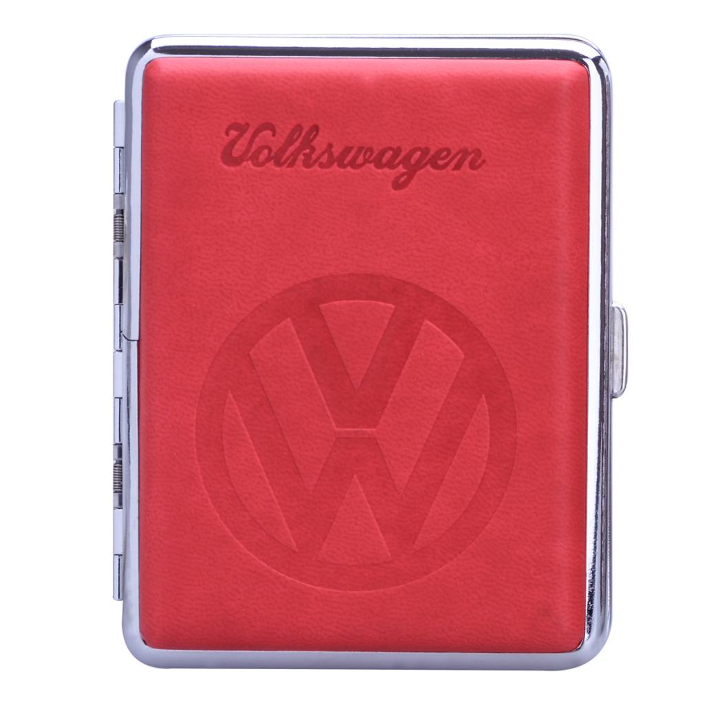 8x VW Zigarettenetui mit Logo inkl Display/Aufsteller 4 Farben 