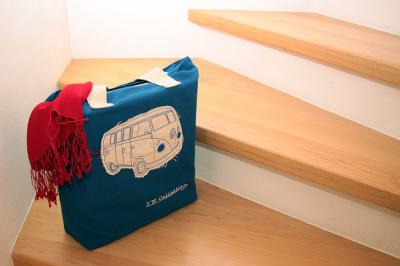 BRISA Shopper-Tasche Bulli Schal